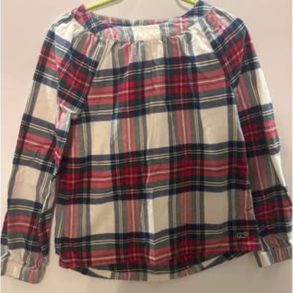 Vineyard Vines Kids Plaid Shirt - Red, Blue, White